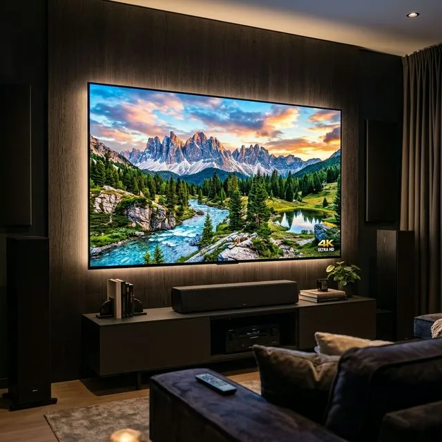 Streaming IPTV 4K Ultra HD sur écran plat — qualité cinéma sans coupure avec KOLOS