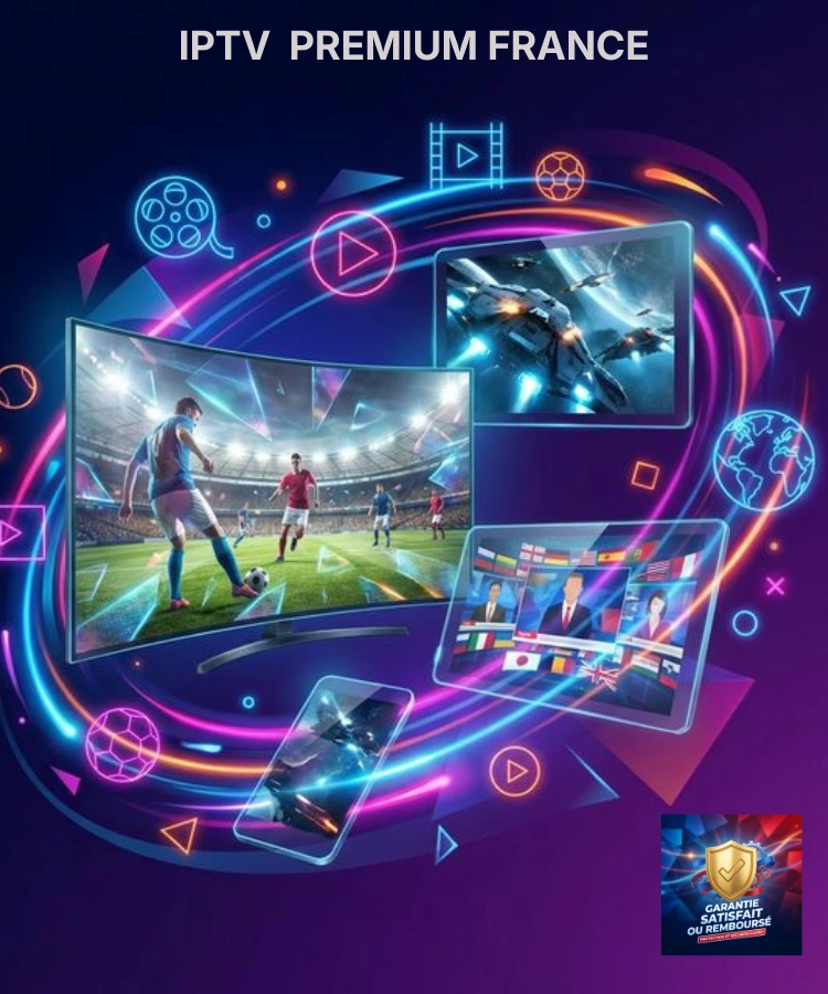 IPTV Premium France — streaming 4K sur Smart TV, tablette et smartphone avec +15 000 chaînes internationales